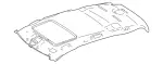 16469017508K57 - : Headliner for Mercedes-Benz Image