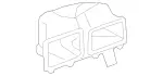 2048303303 - Heating and Ventilation: Housing for Mercedes-Benz: C250, C300, C350, C63 AMG, E550, GLK250, GLK350 Image