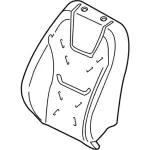 FT4Z5864810B - Body: Seat Back Pad for Ford Image