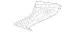 21869046019G26 - Body: Upper Quarter Trim for Mercedes-Benz Image