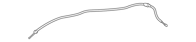 231880170264 - Attachment Parts: Hood Cable for Mercedes-Benz: SL400, SL450, SL550, SL63 AMG, SL65 AMG Image image