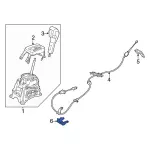 AE8Z7B229C - Body: Cable Bracket for Ford: Fiesta Image