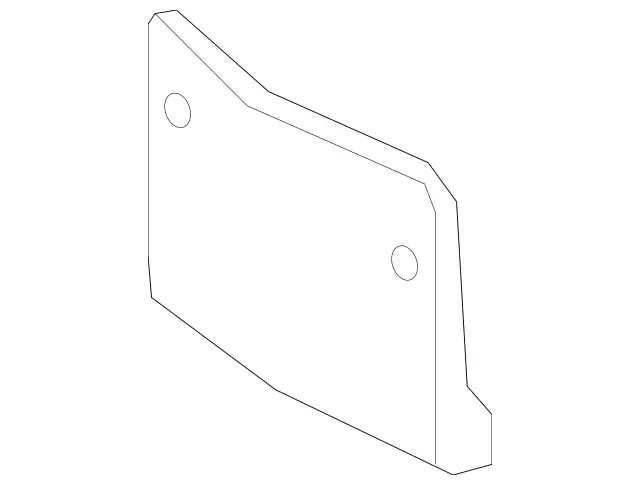 16488515817C45 - Body: License Bracket for Mercedes-Benz Image