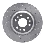 63146043R - : DFC Brake Rotor - Drilled and Slotted - Silver for DYNAMIC FRICTION Image