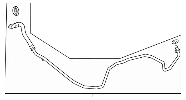 2222702802 - Radiator: Oil Line for Mercedes-Benz: Maybach S600, Maybach S650, S600, S65 AMG Image image