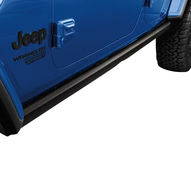 82215126 - Lifestyle &amp; Off-Road Accessories: 82215126 Rock Rails Black Powdercoated Jeep Wrangler JL (2018-2026) Mopar OEM for Jeep: Wrangler Image