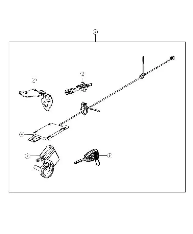 Remote Start And Keyless Entry Antenna - Mopar (68068009AD)
