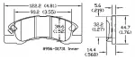 13051253 - Brake: Disc Brake Pad Set for Mitsubishi: Mirage, Mirage G4 Image