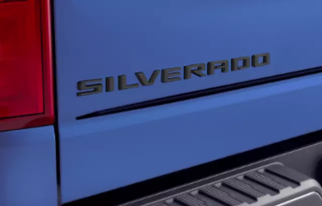 84978012 - Exterior: Silverado High Country Emblems in Black for Chevrolet: Silverado 1500, Silverado 1500 LTD Image