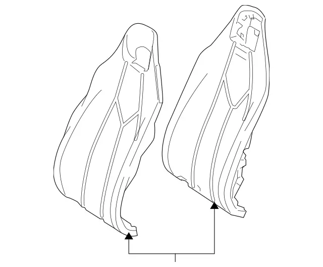 17191072018N48 - Body: Seat Back Cover for Mercedes-Benz Image