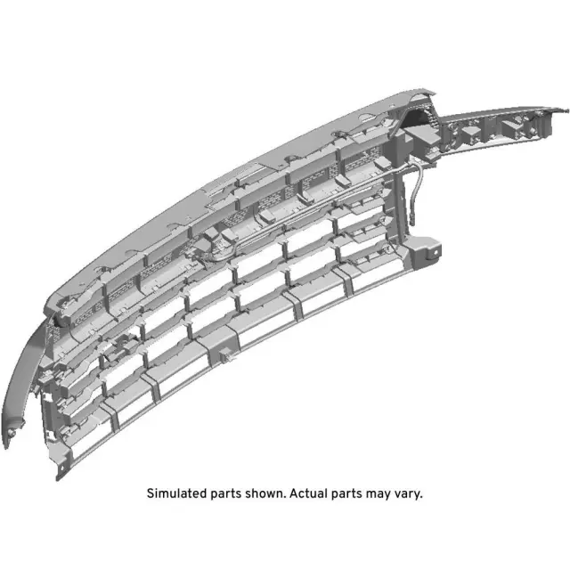 84960931 - : Black Front Grille for Chevrolet: Silverado 2500 HD, Silverado 3500 HD Image