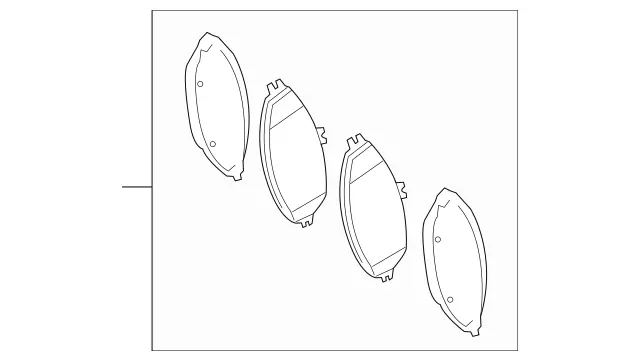 4216402 - Brakes: Disk Brake Pad for Mercedes-Benz: GLE450 Image image