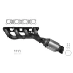 641592 - : Federal / EPA Catalytic Converter - Direct Fit w/ Integrated Manifold for AP Exhaust Image