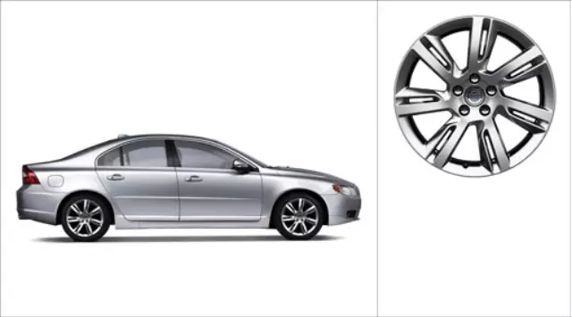 2007-2018 Volvo 8 X 18 Inch Inch Aluminum Rim Sleipner Silver Bright S80 S60 V60 - Volvo (31408947)