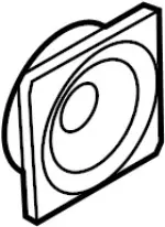 28148CG001 - Body: Inst Panel Speaker for INFINITI: FX35, FX45 Image image