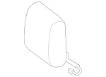 2229705703 - Rear Seat Bench: Head Restraint for Mercedes-Benz Image