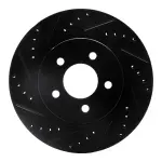63354058L - : DFC Brake Rotor - Drilled and Slotted - Black for DYNAMIC FRICTION Image