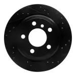 63331117R - : DFC Brake Rotor - Drilled and Slotted - Black for DYNAMIC FRICTION Image