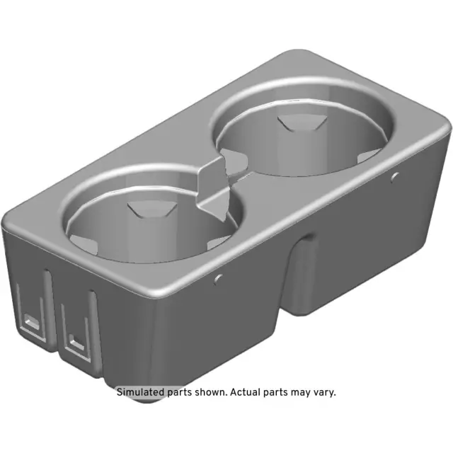 22860867 - : Front Floor Console Cup Holder for Chevrolet: Avalanche, Silverado 1500, Silverado 2500 HD, Silverado 3500 HD, Suburban 1500, Suburban 2500, Tahoe | GMC: Sierra 1500, Sierra 2500 HD, Sierra 3500 HD, Yukon, Yukon XL 1500, Yukon XL 2500 Image