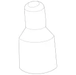 1703230138 - Springs, Suspension and Hydraulics: Dust Cap for Mercedes-Benz: C220, C230, C280, C43 AMG, CLK430, E420, E430, SLK230, SLK320 Image