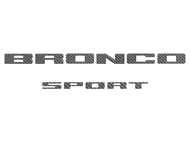 VN1PZ9942528BB - Exterior: Lift-Gate Lettering - Carbon Fiber Domed for Ford: Bronco Sport Image