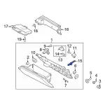 FR3Z5806200A - Body: Glove Box Support for Ford: Mustang Image