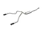 4933130B - : Vulcan Series 3 IN 304 Stainless Steel Cat-Back Exhaust System w/Black Tip for aFe Power Image