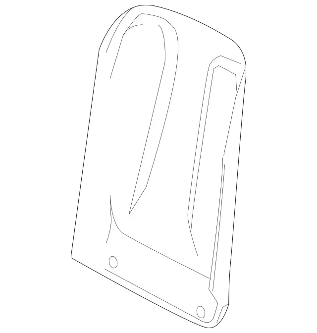 20991012397J48 - Body: Seat Back Panel for Mercedes-Benz Image