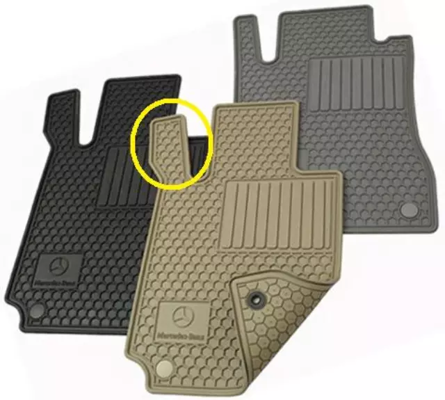 66680186 - : Floor Mats, All-Weather, 1st &amp; 2nd Row for Mercedes-Benz Image
