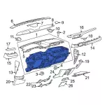 LJ8Z5804320AA - : Instrument Panel for Ford: Mustang Mach-E Image