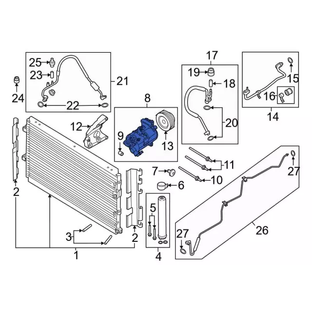 Compressor Assembly - Ford (GR3Z-19703-H)