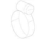 59970290 - Radiator: Hose Clamp for Mercedes-Benz Image