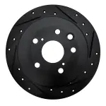 63375016R - : DFC Brake Rotor - Drilled and Slotted - Black for DYNAMIC FRICTION Image