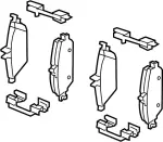 DA06M5DA0TNW - : Value Advantage™ PAD KIT-FRONT for INFINITI: QX30 Image