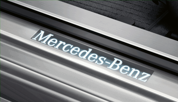 Door Sill Panel, Illuminated, Front - Mercedes-Benz (218-680-00-35-8R73)
