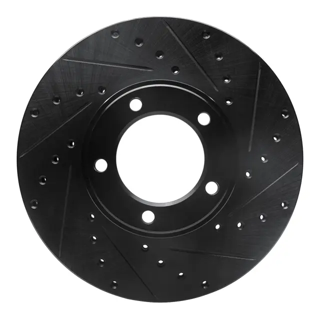 63320001R - Brakes &amp; Brake Parts: DFC Brake Rotor - Drilled and Slotted - Black for DYNAMIC FRICTION Image