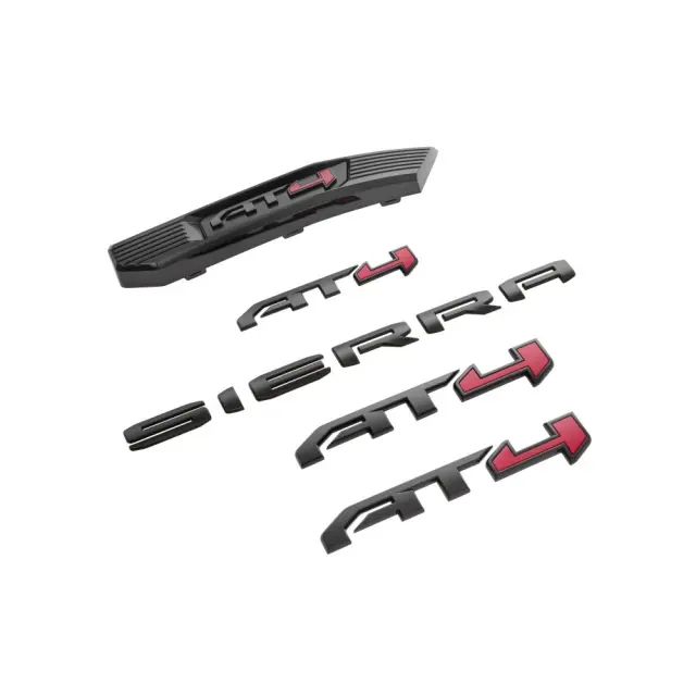 86532078 - Exterior: Sierra AT4 Emblems - Black for GMC: Sierra 1500 Image