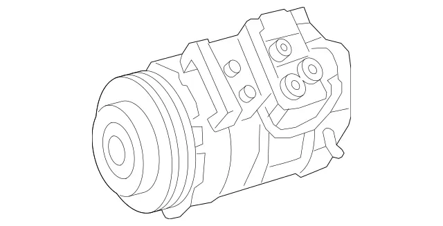 2230381187 - : Remanufactured Refrigerant Compressor for Mercedes-Benz Image