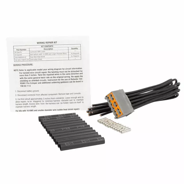 3U2Z14S411BKA - : Wire Assembly for Ford Image