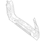 1666400000 - Rear End: Rear-End Center Section for Mercedes-Benz Image