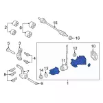 DP5W4000AD - Universals &amp; Rear Axle: Carrier for Ford: Flex | Lincoln: MKT, MKZ Image