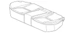 2539207700 - : Padding, Rear Seat Cushion for Mercedes-Benz: GLC63 AMG S Image