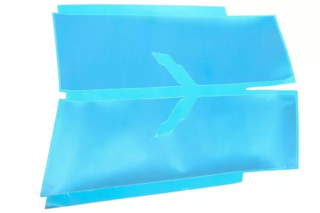 23156118 - : 2014-2019 Chevrolet Corvette - Switchblade Silver Metallic Front Bumper Fascia Upper Decal for Chevrolet: Corvette Image