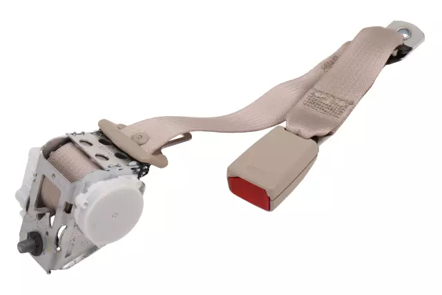 Light Neutral Rear Center Seat Belt with Retractor - GM (89025886)