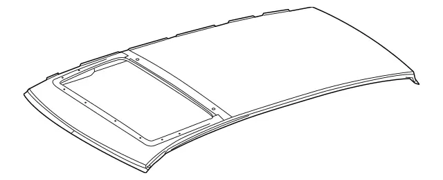 2116570609 - Roof: Paneling for Mercedes-Benz: E320, E500, E55 AMG Image