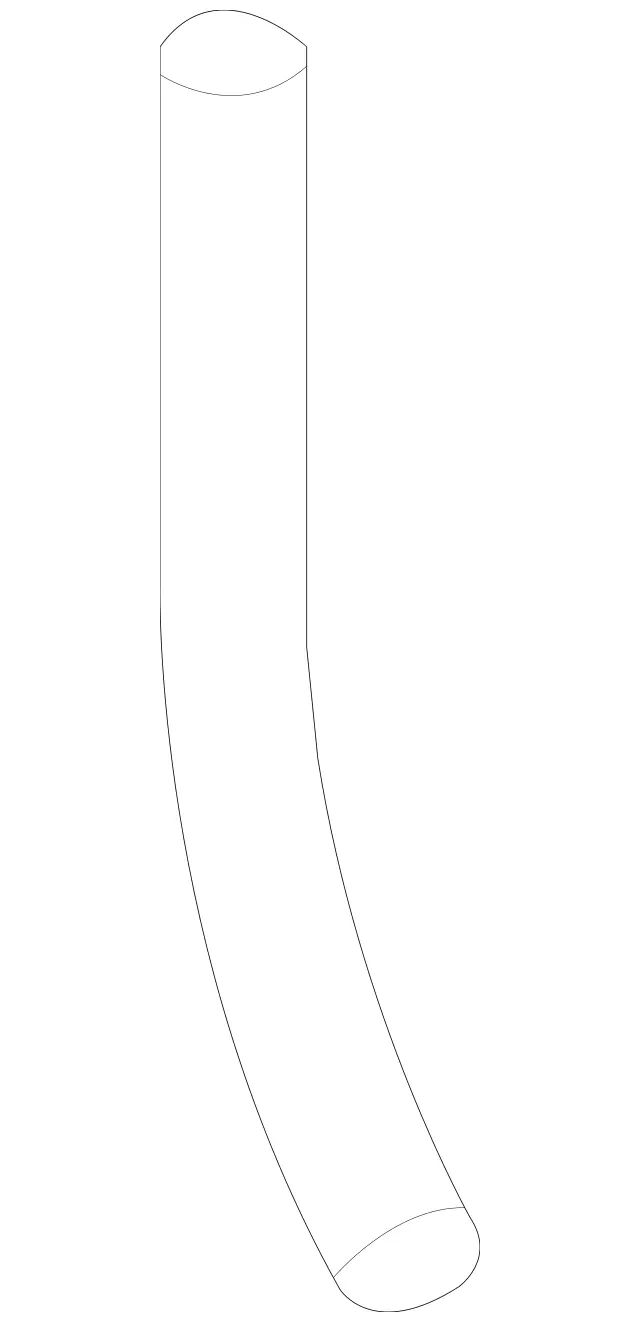 2517800168 - Body: Drain Hose for Mercedes-Benz Image