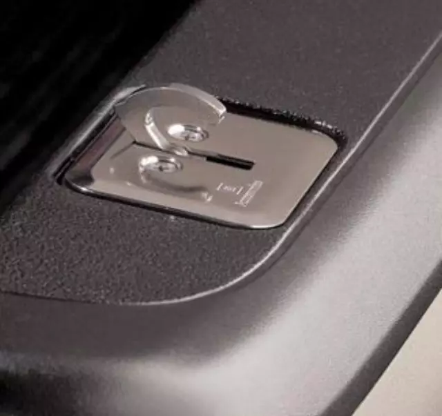 12498613 - Exterior: Bed Tie Down - Stainless for Chevrolet: Silverado 1500, Silverado 1500 Classic, Silverado 1500 HD, Silverado 1500 HD Classic, Silverado 2500, Silverado 2500 HD, Silverado 2500 HD Classic, Silverado 3500, Silverado 3500 Classic, Silverado 3500 HD | GMC: Sierra 1500, Sierra 1500 Classic, Sierra 1500 HD, Sierra 1500 HD Classic, Sierra 2500, Sierra 2500 HD, Sierra 2500 HD Classic, Sierra 3500, Sierra 3500 Classic, Sierra 3500 HD Image