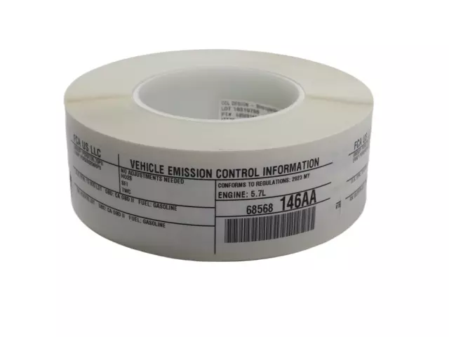 68568146AA - Labels: Vehicle Emission Control Information Label for Mopar Image