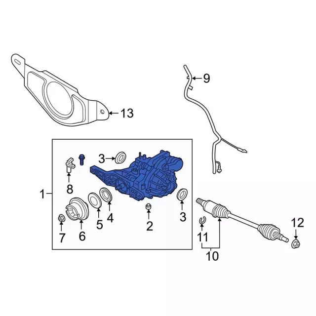 K2GZ4000AW - Suspension: Differential for Ford Image