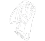 20591053201D30 - Body: Seat Back Panel for Mercedes-Benz Image